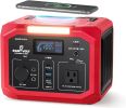 Portable Power Station 350W (500W Surge) 299.5Wh/83200mAh Lithium-Ion Battery with 110V AC Outlet Solar Generator - Default