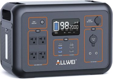 Portable Power Station 2000W(Peak 4000W) 2131Wh Solar Generator with 6 PD100W USB Fast Charge 4 AC Outlet 576000mAh - 2000W