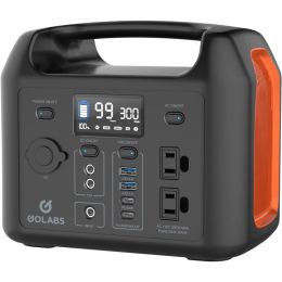 R300 Portable Power Station, 299Wh LiFePO4 Battery Backup with 300W Pure Sine Wave AC Peak 500W, Car Outlets - Default