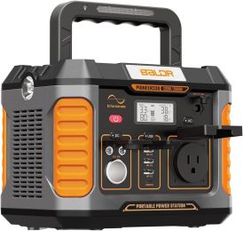 Portable Power Station Solar Generator Backup Lithium Battery Power Supply 120V Pure Sine Wave AC Outlet - 330W 288Wh