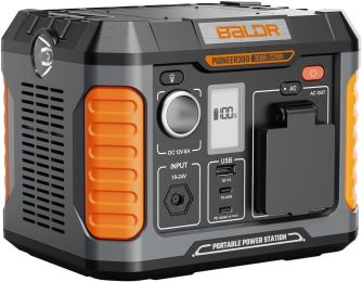 Portable Power Station Solar Generator Backup Lithium Battery Power Supply 120V Pure Sine Wave AC Outlet - 300W 231Wh