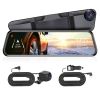 4K Car DVR 12in Dash Cam Camcorder  G-sensor - Black
