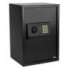 E50EA Home Use Electronic Password Steel Plate Safe Box Black - As Picture