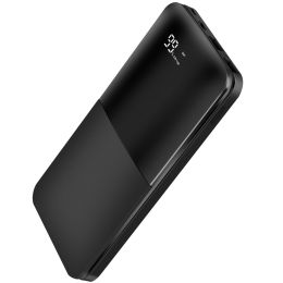 20000mAh Portable Charger Power Bank External Battery Pack with Digital Display Dual USB Charge Ports - Black
