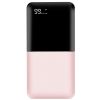 20000mAh Portable Charger Power Bank External Battery Pack with Digital Display Dual USB Charge Ports - Pink