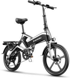 ZHENGBU K6 16" dual full suspension electric bicycle 36v 48v 400w mini ebike 16 inch folding kids electric bike - 20 - 10.4ah