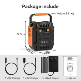 Flashfish 200W Portable Power Station Solar Generator 230V AC Energy Storage Supply For Outdoor Camping Campervan Drone RV Trip - 110V US Gofort