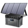ALLPOWERS Portable Power Station 110/230V Home/Outdoor Emergency Backup Power, 700W / 2000W Solar Generator With 200W Solarpanel - 2000W 200W - us