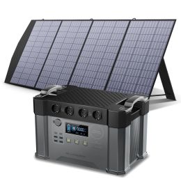 ALLPOWERS Portable Power Station 110/230V Home/Outdoor Emergency Backup Power, 700W / 2000W Solar Generator With 200W Solarpanel - 2000W 200W - us