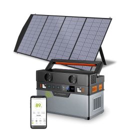 ALLPOWERS Portable Power Station 110/230V Home/Outdoor Emergency Backup Power, 700W / 2000W Solar Generator With 200W Solarpanel - 700W 200W - us