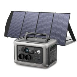 ALLPOWERS R600 Solar Generator with Solar Panel included, 600W 299Wh LiFePO4 Portable Power Station with Solar Charger for Camp - R600 with 200W - us