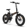 AOSTIRMOTOR Folding Electric Bicycle 500W Motor 20" Fat Tire With 36V/13Ah Li-Battery RT - Black