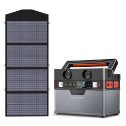 ALLPOWERS Portable Power Station 288Wh 300W, 606Wh 700W Solar Generator, 110V/220V Pure Sine Wave AC Outlet With 18V Solar Panel - 288Wh 140W