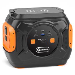 Flashfish Power Station 320W Portable Solar Generator 110V 230V Pure Sine Wave AC Output 292Wh Power Supply For Outdoor Camping - 110V US Socket