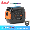 Flashfish Power Station 320W Portable Solar Generator 110V 230V Pure Sine Wave AC Output 292Wh Power Supply For Outdoor Camping - 230V EU Socket