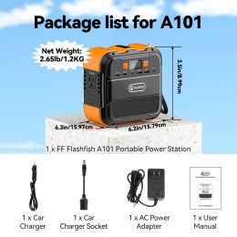 Power Station Portable Solar Generator AC 220V 120W Output 98Wh Emergency Lighting Backup Powerbank For Home Camping Power Suppl - 110V US socket