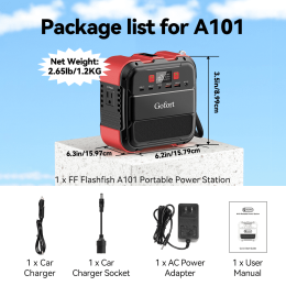 Power Station Portable Solar Generator AC 220V 120W Output 98Wh Emergency Lighting Backup Powerbank For Home Camping Power Suppl - 110V US socket Red