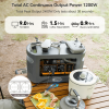FF Flashfish QE02D Rechargeable Portable Power Station 1008Wh 1200W 315000mAh/3.2V Solar Generator Outdoor Pure Sine Wave UPS - EU 230V