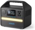 Anker 521 Portable Power Station Upgraded with LiFePO4 Battery, 256Wh 6-Port PowerHouse, 300W (Peak 600W) Solar Generator (Solar - Default