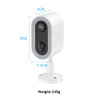 Jennov 2K 3MP Solar Security Camera Outdoor Wireless Battery Powered WiFi Home - As shown