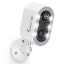Jennov 2K 3MP Solar Security Camera Outdoor Wireless Battery Powered WiFi Home - As shown