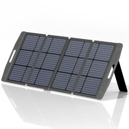 Solar Panel, Foldable Portable Solar Panel Battery Charger Kit with Adjustable Kickstand,