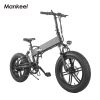 Electric bicycle MK011 20 inch foldable electric snowmobile 750W 10.4ah - black