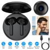 5.0 TWS Wireless Earbuds Touch Control Headphone in-Ear Earphone Headset - Black