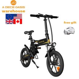 door to door A16 cheap folding mountain electric e bikes bicycle ADO ebike electric mountain fat city bike fast motor road bike - white