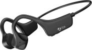 Sport Wireless Bone Conduction Earphones – Open-Ear Safety Design, IPX6 Sweatproof, 8 Hrs Call, US Dropship - Black