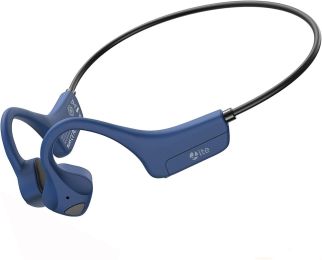 Sport Wireless Bone Conduction Earphones – Open-Ear Safety Design, IPX6 Sweatproof, 8 Hrs Call, US Dropship - Blue