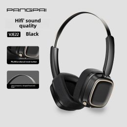 New explosive models Merad retro headset Bluetooth headphones compact wireless Bluetooth 5.4 bass music - black