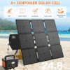 120W Foldable Solar Panel Camping Charger MC4 Connector Portable Power Station Lightweight High Efficiency Cells Outdoor - Default