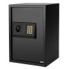 E50EA Home Use Electronic Password Steel Plate Safe Box Black - As Picture