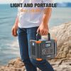 Portable Power Station 300W (Peak 600W), GRECELL 288Wh Solar Generator with 60W USB-C PD Output, 110V Pure Sine Wave AC - Default