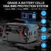 12V 120ah Portable Power Station LiFePO4 Battery 100ah Rechargeable LFP Battery Packs with BMS for Outdoor Camping Motor Backup - 200AH With Bluetooth