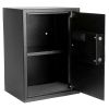 E50EA Home Use Electronic Password Steel Plate Safe Box Black - As Picture
