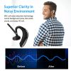 Wireless V5.0 Earpiece ENC Driving Earbuds 180° Rotatable Left Right Ear Fit Earphone For Business Driving Running - Black