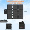 120W Foldable Solar Panel Camping Charger MC4 Connector Portable Power Station Lightweight High Efficiency Cells Outdoor - Default