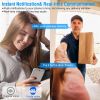 Smart Wireless Wi-Fi Video Doorbell Security Phone Door Bell Intercom Camera Door Bell Chime Two Way Audio Night Vision - White