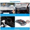 FHD 1080P Car DVR Dash Camera 9.66In Vehicle Driving Recorder w/ G Sensor Parking Monitoring Seamless Recording - Blue