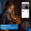 Smart Wireless Wi-Fi Video Doorbell Security Phone Door Bell Intercom Camera Door Bell Chime Two Way Audio Night Vision - White