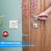 Smart Wireless Wi-Fi Video Doorbell Security Phone Door Bell Intercom Camera Door Bell Chime Two Way Audio Night Vision - White