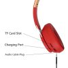 Dragon Wireless Bluetooth 5.0 Gaming Headset with TF card slot - Red