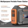Portable Solar Generator, 300W Portable Power Station with Foldable 60W Solar Panel, for Home Use RV Outdoor Camping Adventure - Default