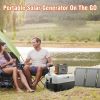 Portable Solar Generator, 300W Portable Power Station with Foldable 60W Solar Panel, for Home Use RV Outdoor Camping Adventure - Default