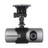 R300 1080P HD Car DVR Camera Dual Lens GPS Camera Dash Cam Rear View Video Recorder DashCam Car DVRs built in 32GB - grey