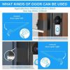 Anti-Theft Video Doorbell Mount Door Camera Holder for Apartment Home Office Renters - Black