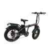 FstNiceTed Foldable Electric Bike; Electric Bike for Adults 350W Electric Bicycles; 36V 10Ah Removable Lithium Battery Gray - Gray
