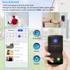 Smart Wireless WiFi Doorbell Security 2 Way Intercom Visual Bell Chime Night Vision Camera Door Bell - Black